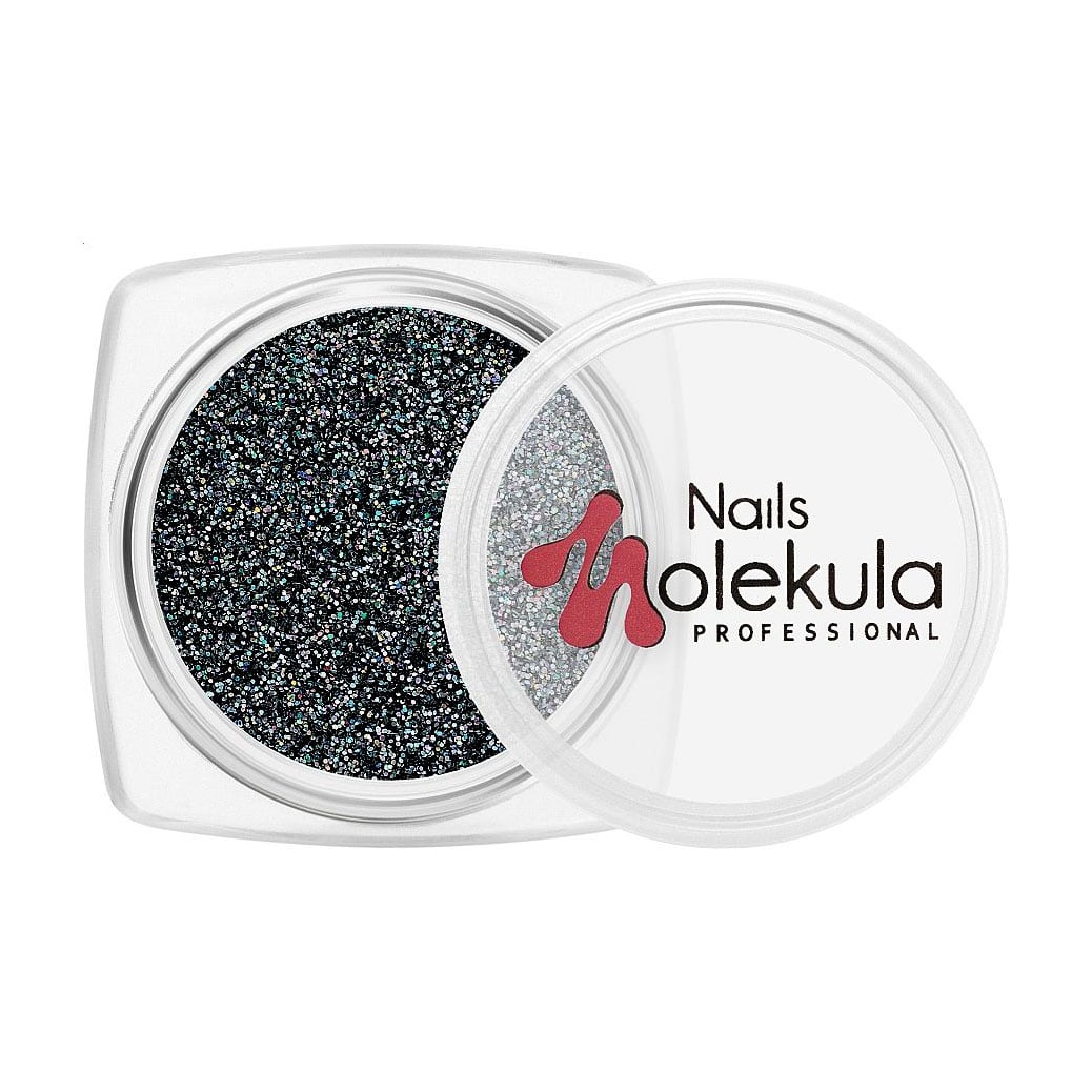 Пісок для декору нігтів Nails Molekula Professional Sand For Design, Black, 3 г